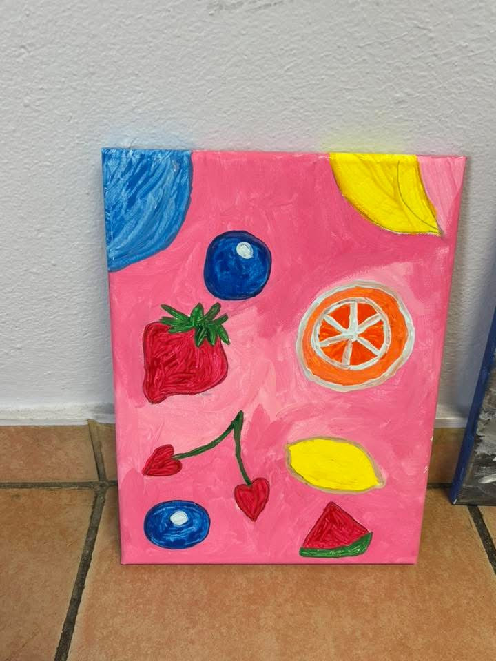 Estilo tropical verano frutas
