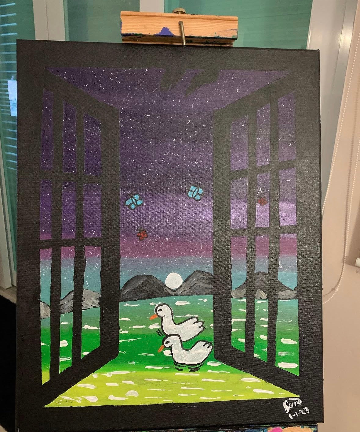 Paisaje de una ventana